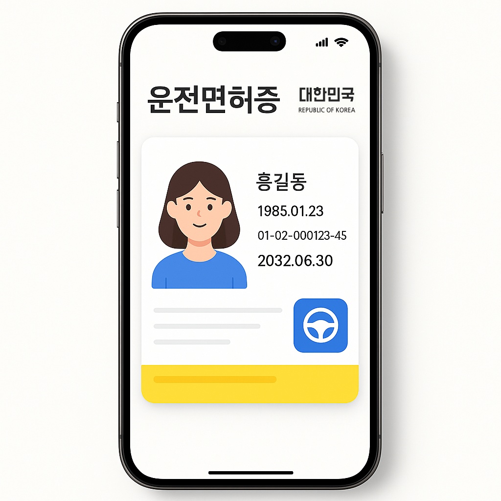 모바일 운전면허증 대표 이미지