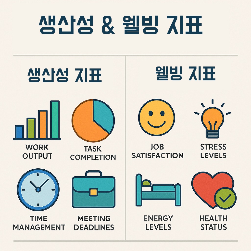 주 4.5일제 생산성·만족도 그래프