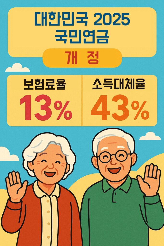 국민연금 개편 요약 인포그래픽