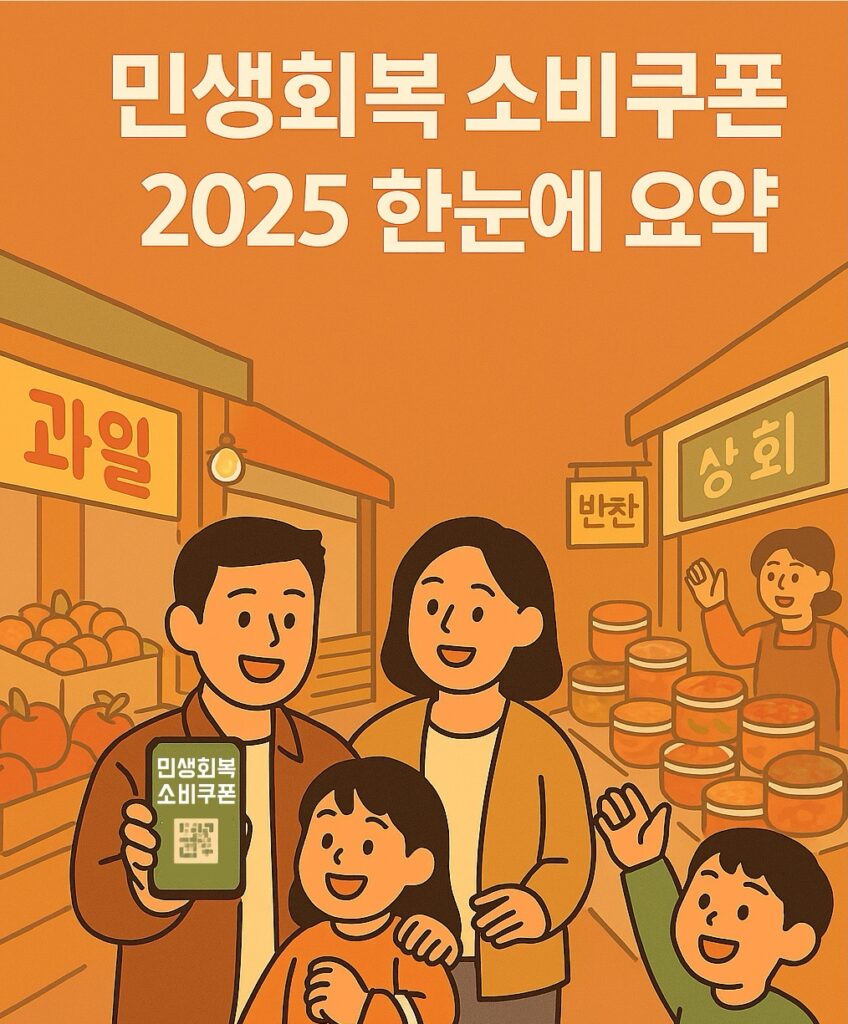 민생회복 소비쿠폰 신청 방법 한눈에 요약 배너