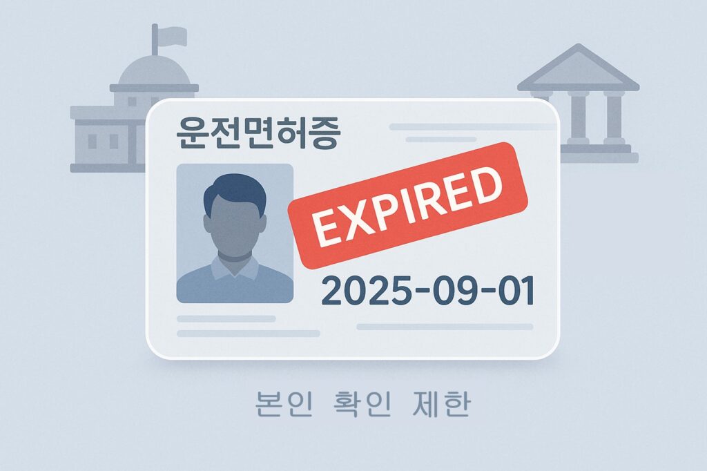 운전면허 갱신·본인확인 제한 정책 요약