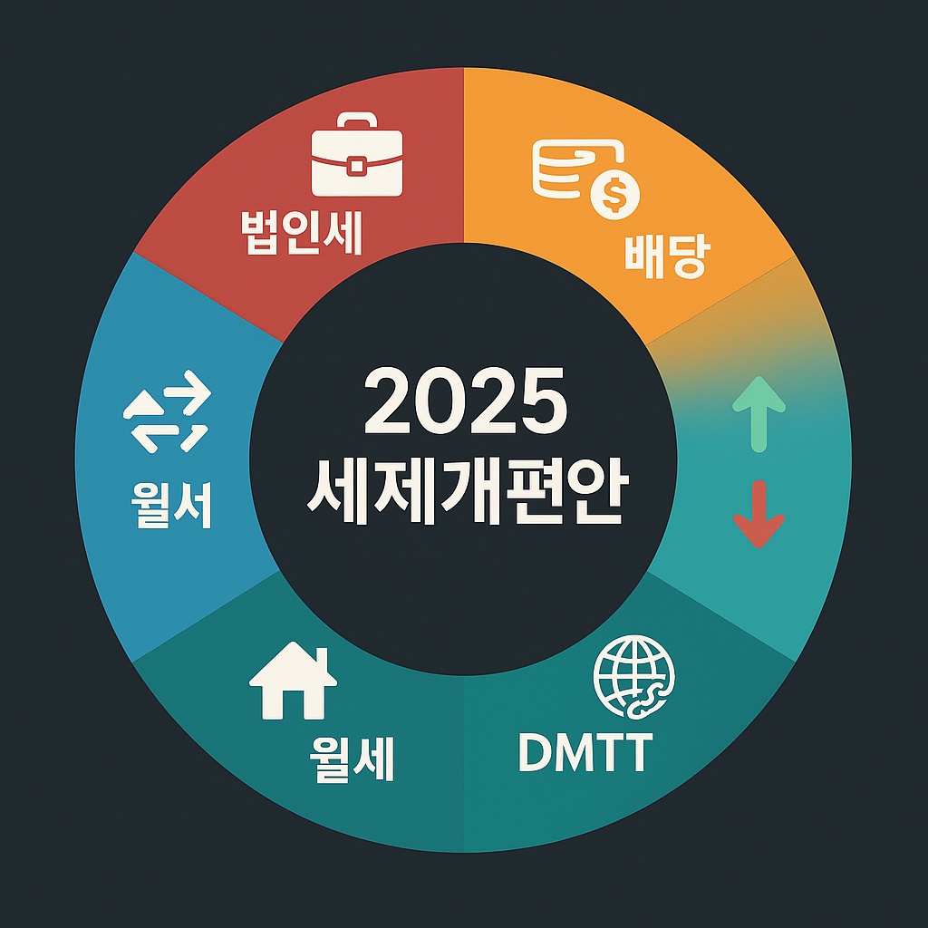 2025 세제개편안 핵심 인포그래픽