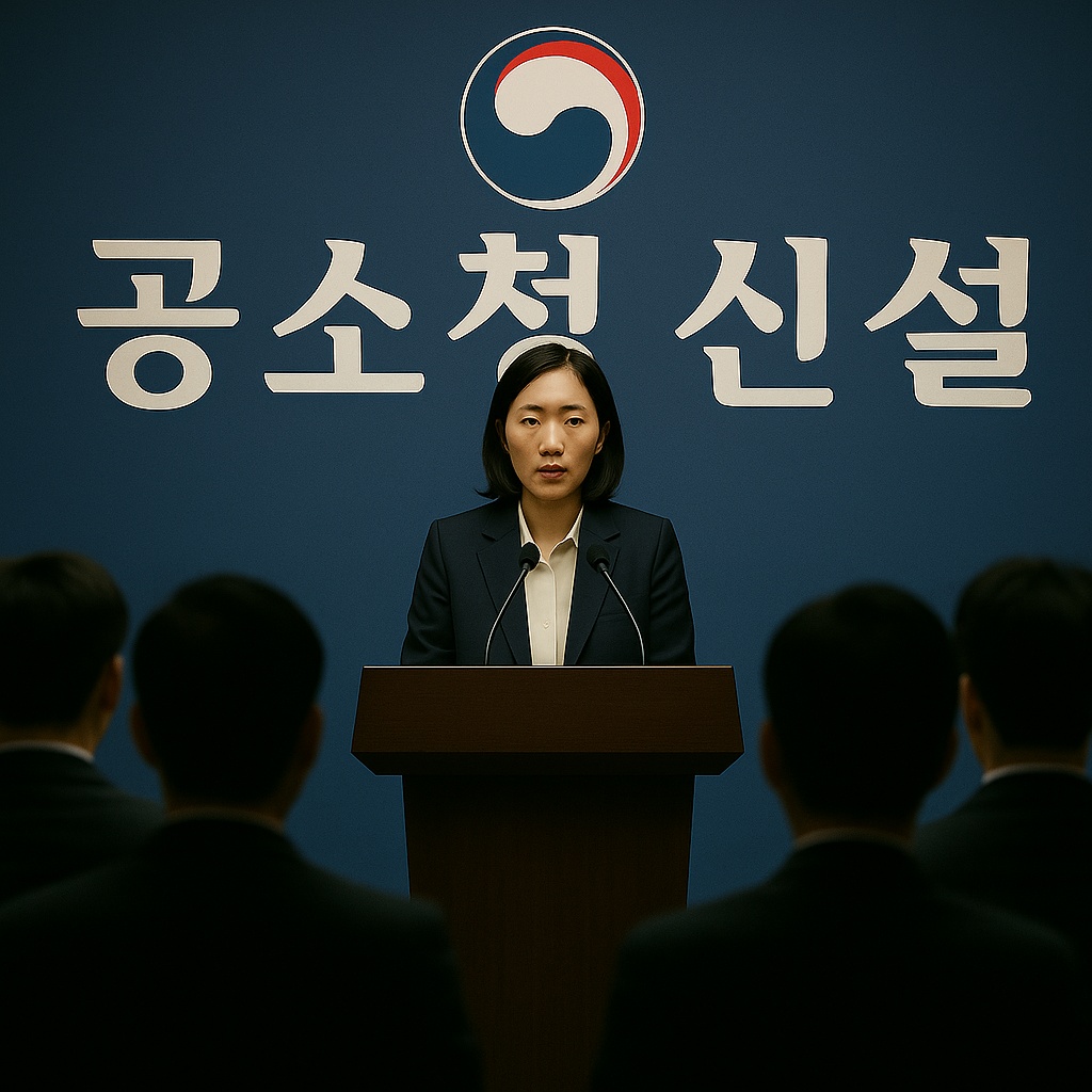 공소청 신설 브리핑 현장: 정부조직 개편 정책 발표