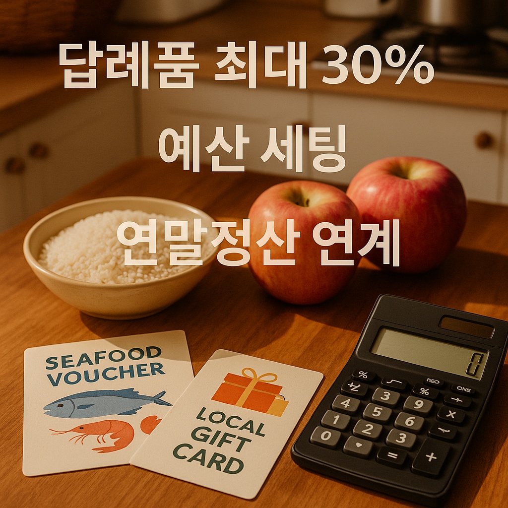 고향사랑기부제 답례품 30% 활용 예시