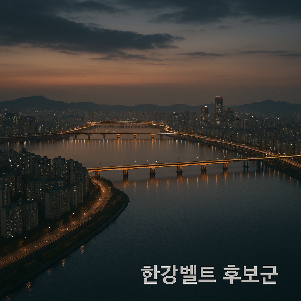 부동산 규제지역 확대(3차 대책) 한강벨트 후보 지역 전경