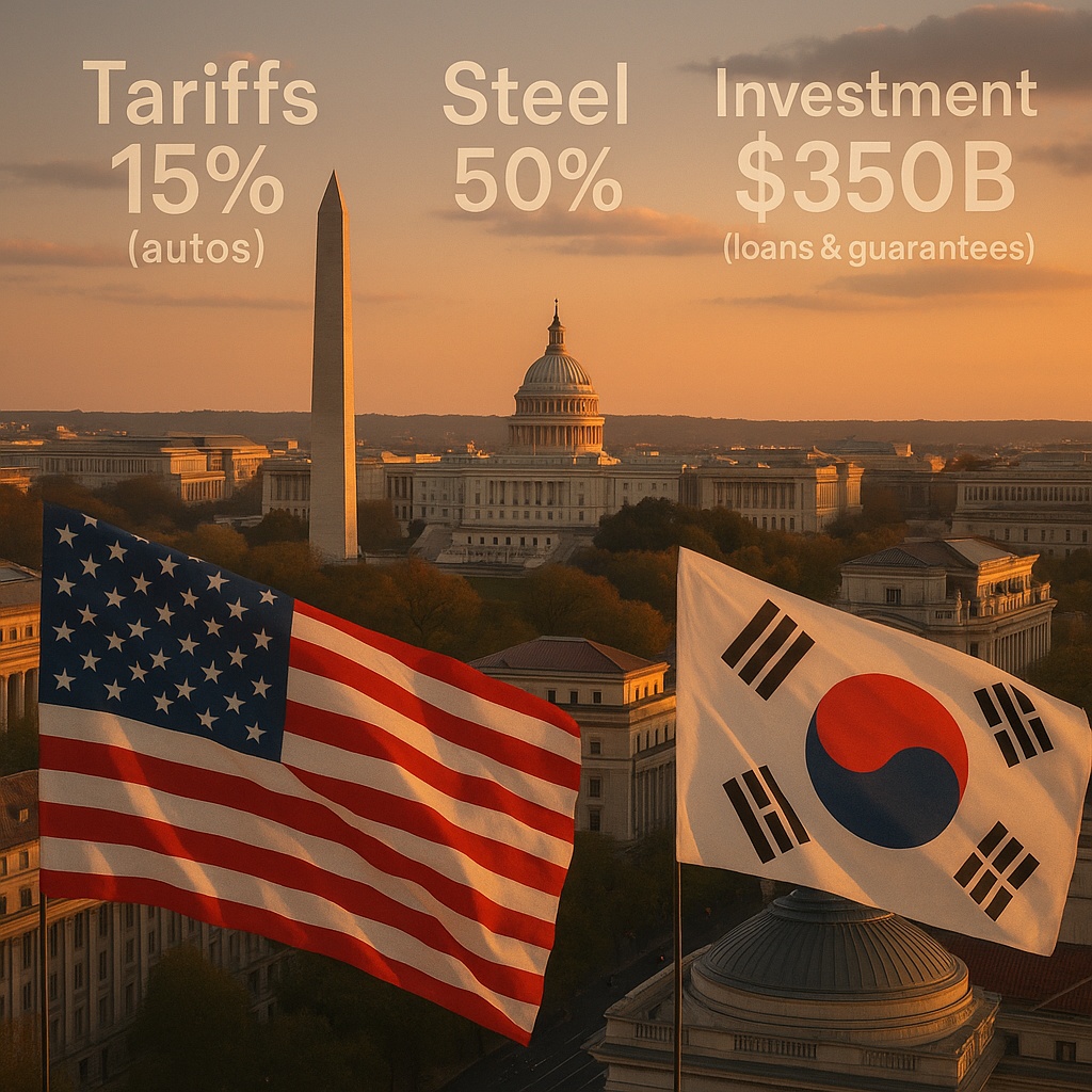 한–미 관세·투자 패키지 협상 상징 이미지